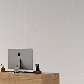 Mantilla White Matt Rectified Wall & Floor Tiles - 600 x 1200mm