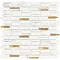 Marble & Gold Effect Mosaic Tile Sheet - Julien Macdonald - 300 x 300mm Large Image