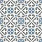Marbury Blue Patterned Floor Tiles - 450 x 450mm  Profile Large Image