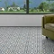 Marbury Blue Patterned Floor Tiles - 450 x 450mm Large Image