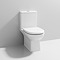 Marina Modern Close Coupled Toilet with Soft Close Seat in Gloss White