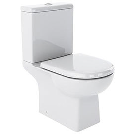 Marina Modern Close Coupled Toilet with Soft Close Seat Medium Image