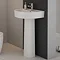 Marino 520mm Round Basin 1TH with Full Pedestal Profile Large Image