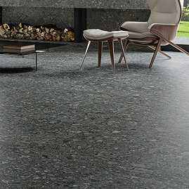 Maroni Black Terrazzo Effect Wall & Floor Tiles - 600 x 600mm