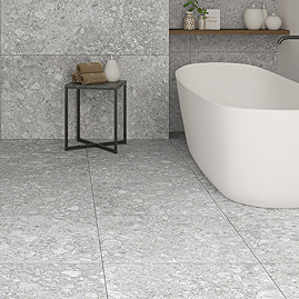 Maroni Grey Terrazzo Effect Wall & Floor Tiles - 600 x 600mm