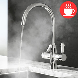 Marple Traditional Chrome Instant Boiling Water Kitchen Tap (Includes Tap, Boiler + Filter) Medium I