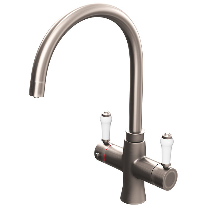 Marple Traditional Gunmetal Grey Instant Boiling Water Kitchen Tap (Includes Tap, Boiler + Filter) L