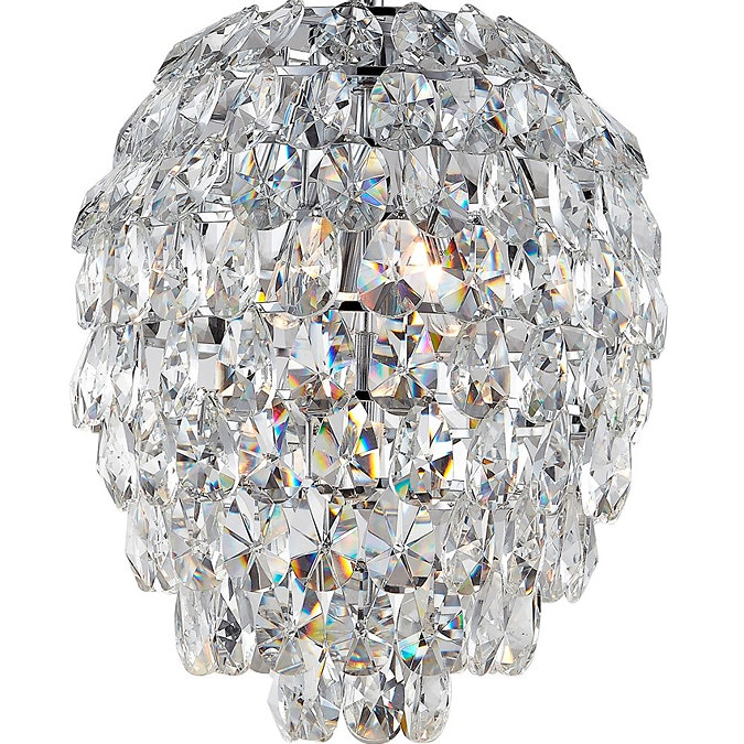 Marquis by Waterford Almond Crystal Ball Pendant Bathroom Ceiling Light Feature Large Image