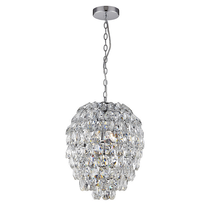 Marquis by Waterford Almond Crystal Ball Pendant Bathroom Ceiling Light Large Image
