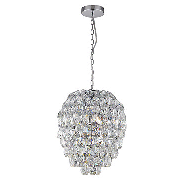 Marquis by Waterford Almond Crystal Ball Pendant Bathroom Ceiling Light  Profile Large Image