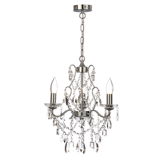 Marquis by Waterford Annalee 3 Light Chandelier Bathroom Ceiling Light Large Image