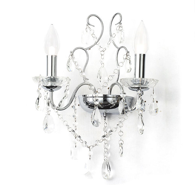 Marquis by Waterford Annalee Bathroom Wall Light Standard Large Image