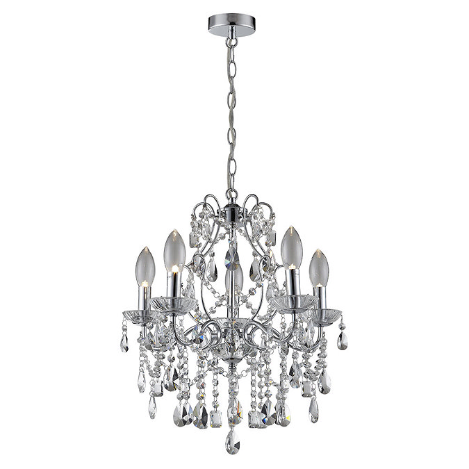 Marquis by Waterford Annalee Large 5 Light Chandelier Bathroom Ceiling Light Large Image