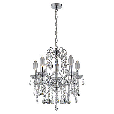 Marquis by Waterford Annalee Large 5 Light Chandelier Bathroom Ceiling Light  Profile Large Image