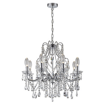 Marquis by Waterford Annalee Large 8 Light Chandelier Bathroom Ceiling Light  Profile Large Image
