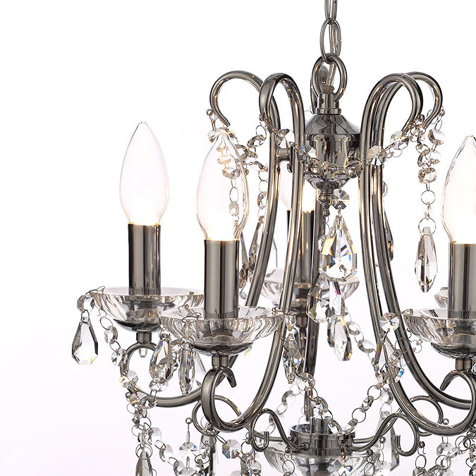 Marquis by Waterford Annalee Small 5 Light Chandelier Bathroom Ceiling Light  In Bathroom Large Imag