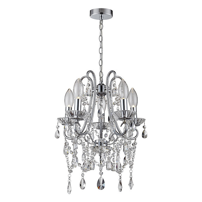 Marquis by Waterford Annalee Small 5 Light Chandelier Bathroom Ceiling Light Large Image
