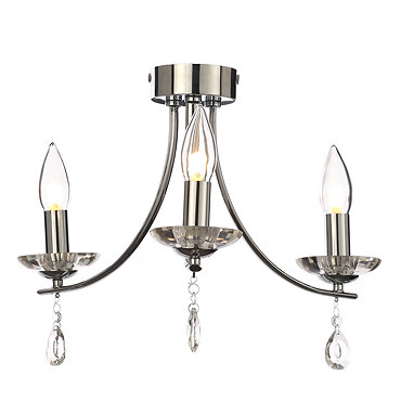 Marquis by Waterford Bandon 3 Light Curved Arm Chandelier Bathroom Ceiling Light  Profile Large Imag
