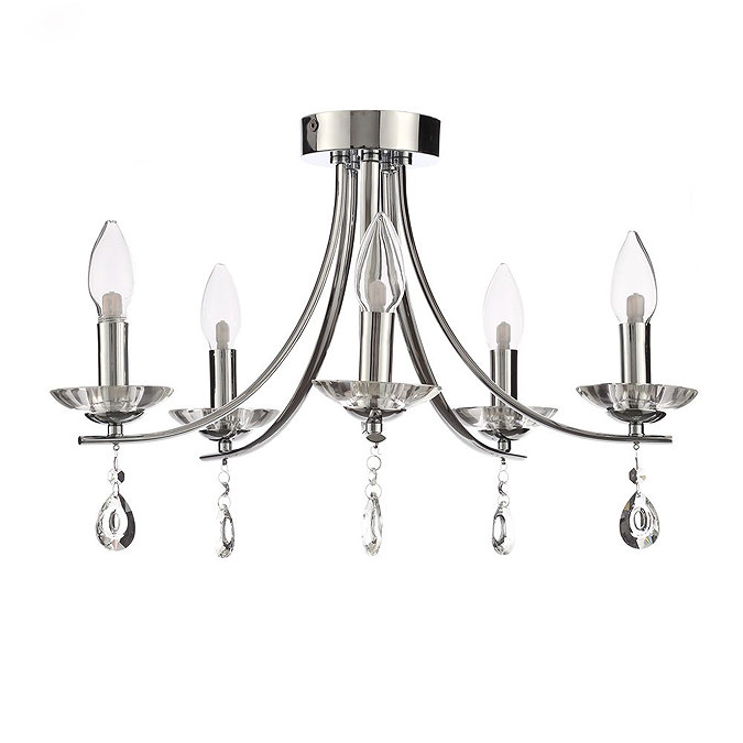 Marquis by Waterford Bandon 5 Light Curved Arm Chandelier Bathroom Ceiling Light  Feature Large Imag