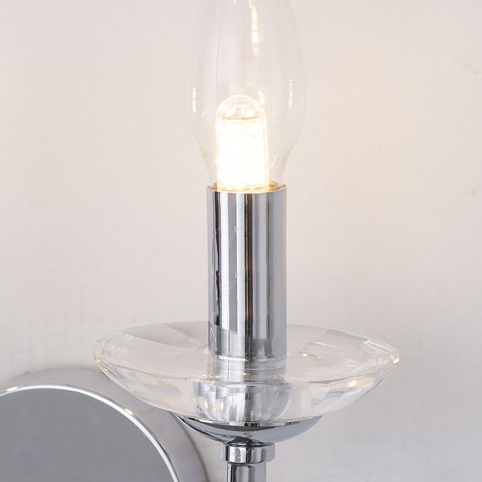 Marquis by Waterford Bandon Curved Arm Bathroom Wall Light In Bathroom Large Image