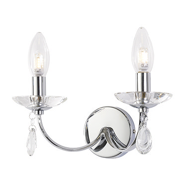 Marquis by Waterford Bandon Curved Arm Bathroom Wall Light  Profile Large Image