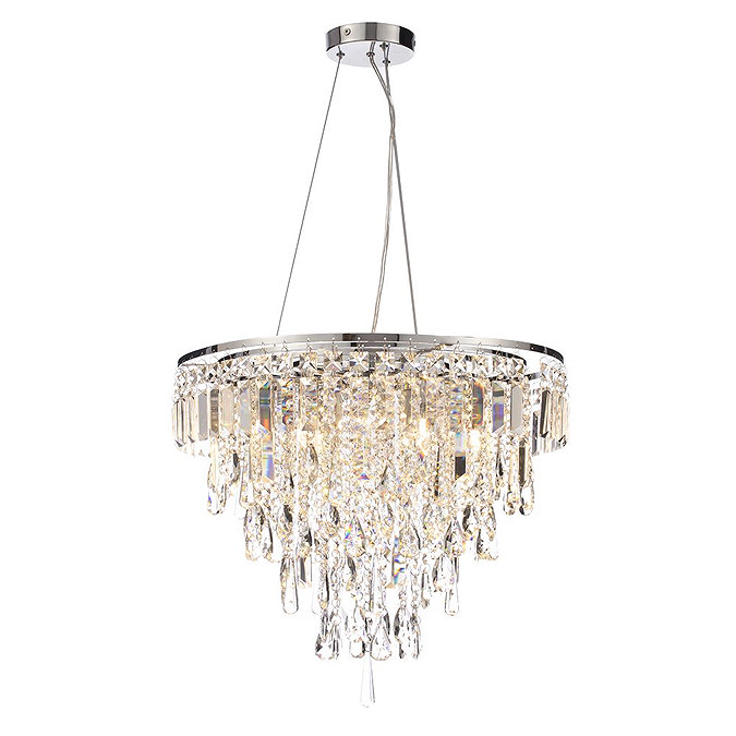 Marquis by Waterford Bresna 50cm Mixed Crystal Chandelier Bathroom Ceiling Light  Feature Large Imag
