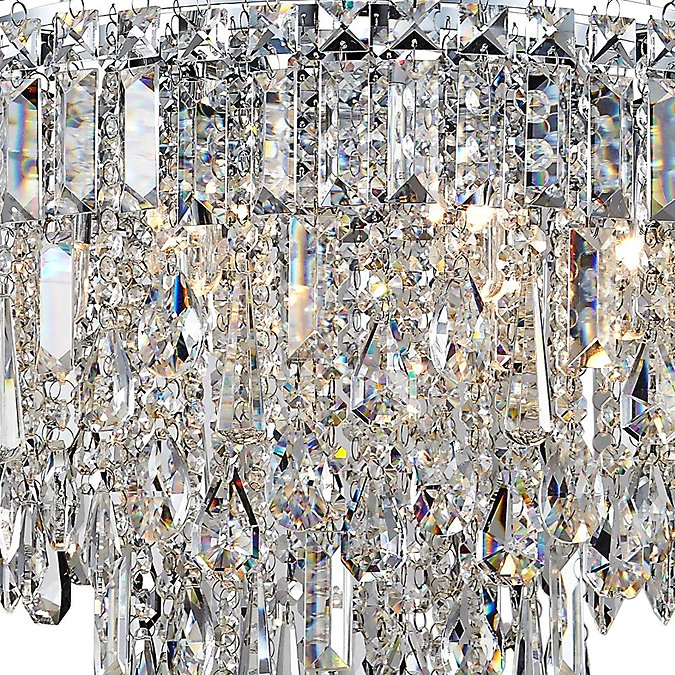 Marquis by Waterford Bresna 50cm Mixed Crystal Chandelier Bathroom Ceiling Light  Standard Large Ima