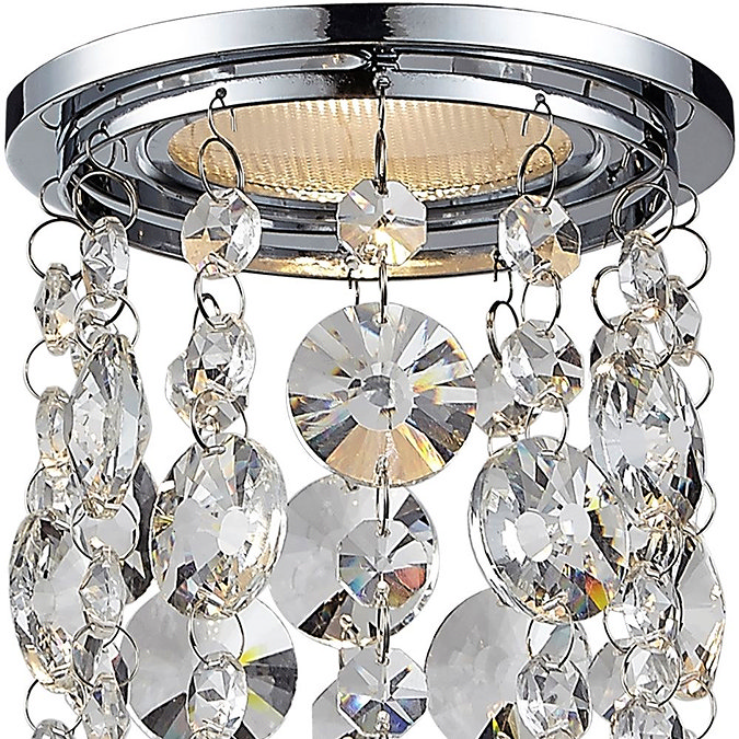 Marquis by Waterford Bresna Crystal Recess Downlight - Warm White  In Bathroom Large Image