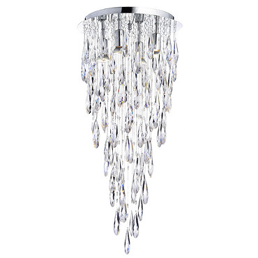 Marquis by Waterford Deel 35cm New Crystal Dropper Flush Bathroom Ceiling Light  Profile Large Image