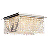 Marquis by Waterford Fane Large Crystal Square Flush Bathroom Ceiling Light  Standard Large Image