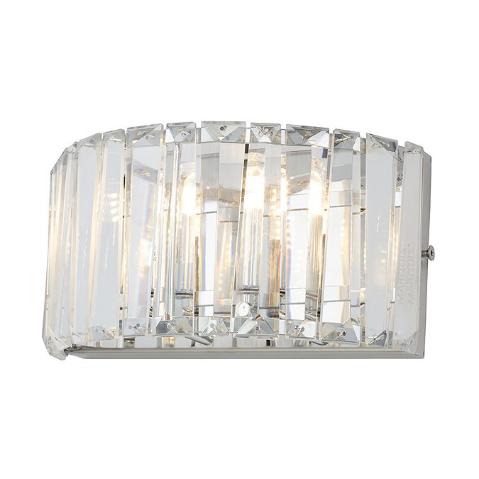 Marquis by Waterford Foyle Crystal Bar Bathroom Wall Light  Standard Large Image