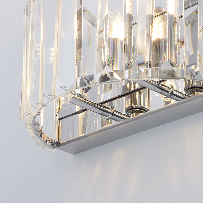 Marquis by Waterford Foyle Crystal Bar Bathroom Wall Light In Bathroom Large Image