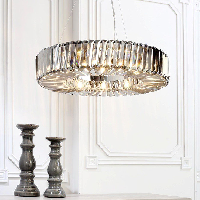 Marquis by Waterford Foyle Large Crystal Bar Pendant Bathroom Ceiling Light  In Bathroom Large Image