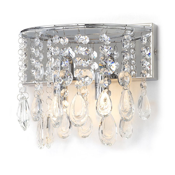 Marquis by Waterford Liffey Teardrop Bathroom Wall Light Standard Large Image