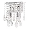 Marquis by Waterford Liffey Teardrop Bathroom Wall Light Large Image