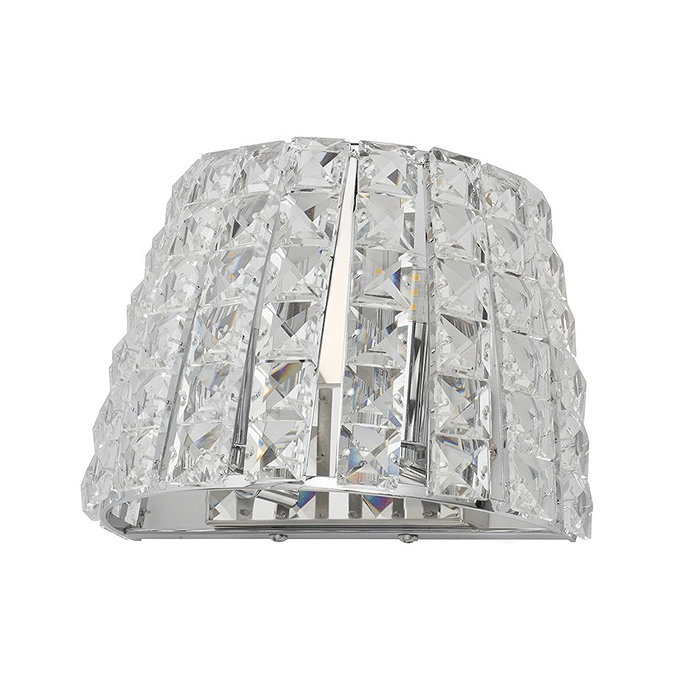Marquis by Waterford Moy 2 Light Crystal Bathroom Wall Light Feature Large Image