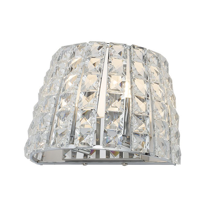 Marquis by Waterford Moy 2 Light Crystal Bathroom Wall Light Standard Large Image