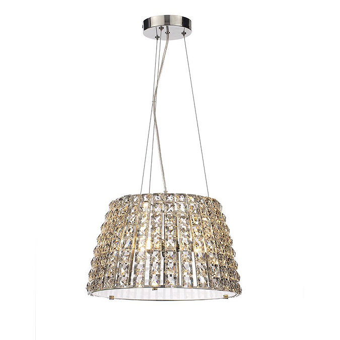 Marquis by Waterford Moy Large 3 Light Crystal Pendant Bathroom Ceiling Light  Standard Large Image