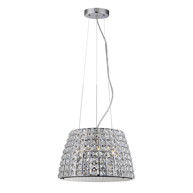 Marquis by Waterford Moy Large 3 Light Crystal Pendant Bathroom Ceiling Light Large Image