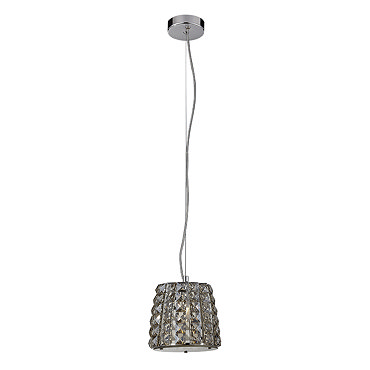 Marquis by Waterford Moy Small 1 Light Crystal Pendant Bathroom Ceiling Light - Champagne  Profile L
