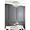 Marquis by Waterford Nore Large Encased Flush Bathroom Ceiling Light Feature Large Image