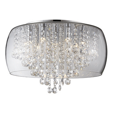 Marquis by Waterford Nore Large Encased Flush Bathroom Ceiling Light  Profile Large Image