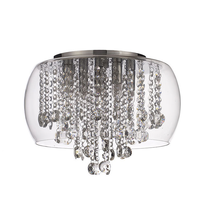 Marquis by Waterford Nore Small Encased Flush Bathroom Ceiling Light Feature Large Image