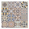 Marrakesh Multicolour Encaustic Effect Wall & Floor Tiles - 450 x 450mm
