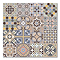 Marrakesh Multicolour Encaustic Effect Wall & Floor Tiles - 450 x 450mm