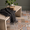 Marrakesh Multicolour Encaustic Effect Wall & Floor Tiles - 450 x 450mm