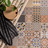 Marrakesh Multicolour Encaustic Effect Wall & Floor Tiles - 450 x 450mm