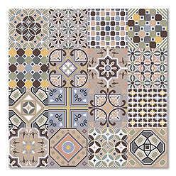 Marrakesh Multicolour Encaustic Effect Floor Tiles - 450 x 450mm