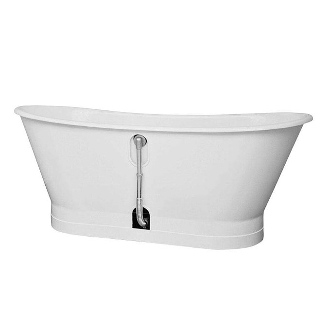 Marseille 1700 x 670mm Roll Top Cast Iron Bateau Bath