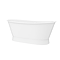 Marseille Gloss White Roll Top Cast Iron Bateau Bath - 1680 x 723mm